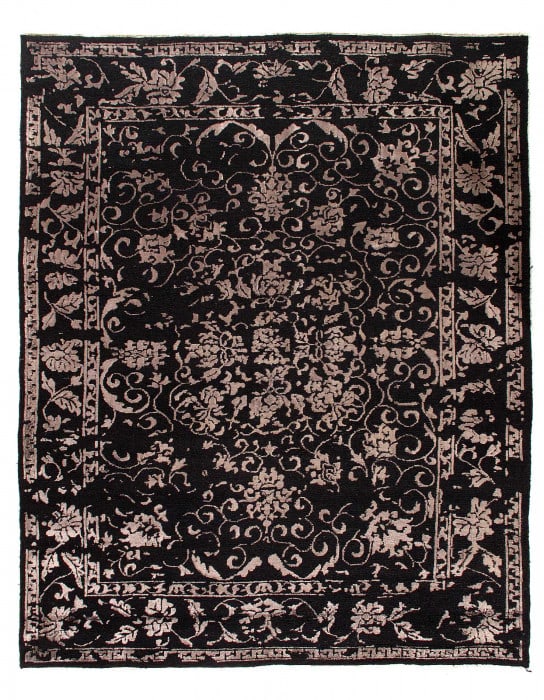 Black Pile Sumak Weave 8'x10': Black Pile Sumak Weave 8'x10' - NEW, Sumak, Hand-Knotted, Wool, 300 -D08383- 862.This item is part of our fine auction collection which includes many fine home accessories including antique rugs, vint