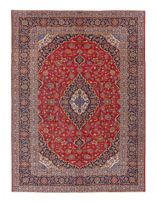 Fine Hand knotted Persian Kashan rug 8'6'' X 11'7'' (1 of 4)