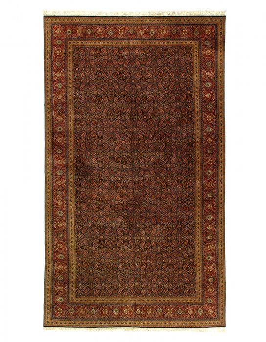 Tabriz Hand knotted Herati Design Rug 9' X 18': Tabriz Hand knotted Herati Design Rug 9' X 18' - New, Herati, Hand-Knotted, Lamb's Wool, 300 -d12602- 862.This item is part of our fine auction collection which includes many fine home accessories inc