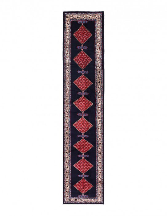 Fine Hand knotted Persian Serab Runner 2'8"X 14': Fine Hand knotted Persian Serab Runner 2'8"X 14' - CIRCA 1970, Saraband, Hand-Knotted, Lamb's Wool, 300 -D13733- 862.This item is part of our fine auction collection which includes many fine home acce