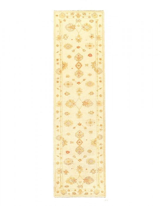 Fine Hand Knotted Oushak design Runner 2'8'' X 9'7'': Fine Hand Knotted Oushak design Runner 2'8'' X 9'7'' - New, Oushak, Hand-Knotted, Lamb's Wool, 300 -D04882- 862.This item is part of our fine auction collection which includes many fine home accessori