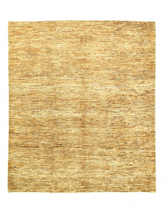 Ivory Persian Hand Knotted Gabbeh 5'5" X 6'3": Ivory Persian Hand Knotted Gabbeh 5'5" X 6'3" - New, Modern & Contemporary, Hand-Knotted, Wool, 300 -D05819- 862.This item is part of our fine auction collection which includes many fine home accessor