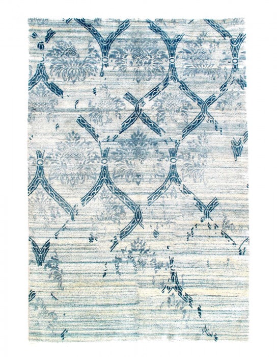 L Blue Bamboo Silk 6' X 9': L Blue Bamboo Silk 6' X 9' - New, Modern & Contemporary, Machine-Made, Bamboo Silk, 300 -D06510- 862.This item is part of our fine auction collection which includes many fine home accessories includin
