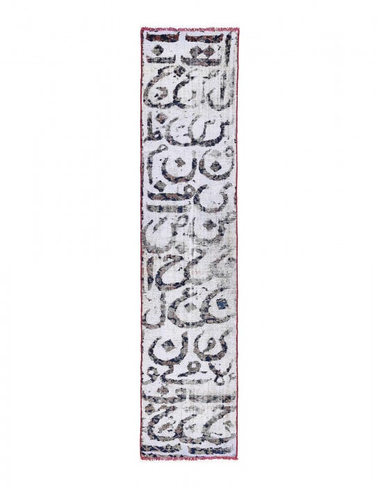 Fine Hand knotted Persian Calligraphy Runner 1'11'' X 8'11'': Fine Hand knotted Persian Calligraphy Runner 1'11'' X 8'11'' - 2020, Modern, Hand-Knotted, Lamb's Wool, 300 -D13950- 862.This item is part of our fine auction collection which includes many fine home