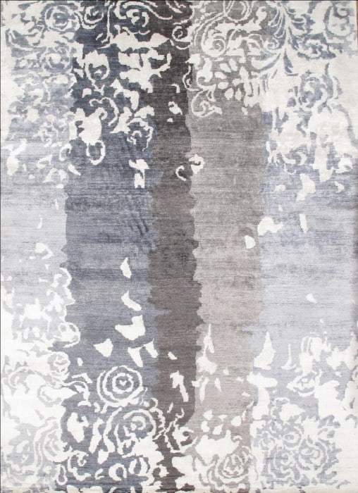 Bamboo Silk Modern Rug - 10' X 14': Bamboo Silk Modern Rug - 10' X 14' - New, Modern, Hand-Knotted, Wool, 300 -D05747- 862.This item is part of our fine auction collection which includes many fine home accessories including antique rugs