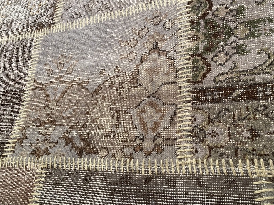 Gray Turkish Patchwork 8' X 10' - 3