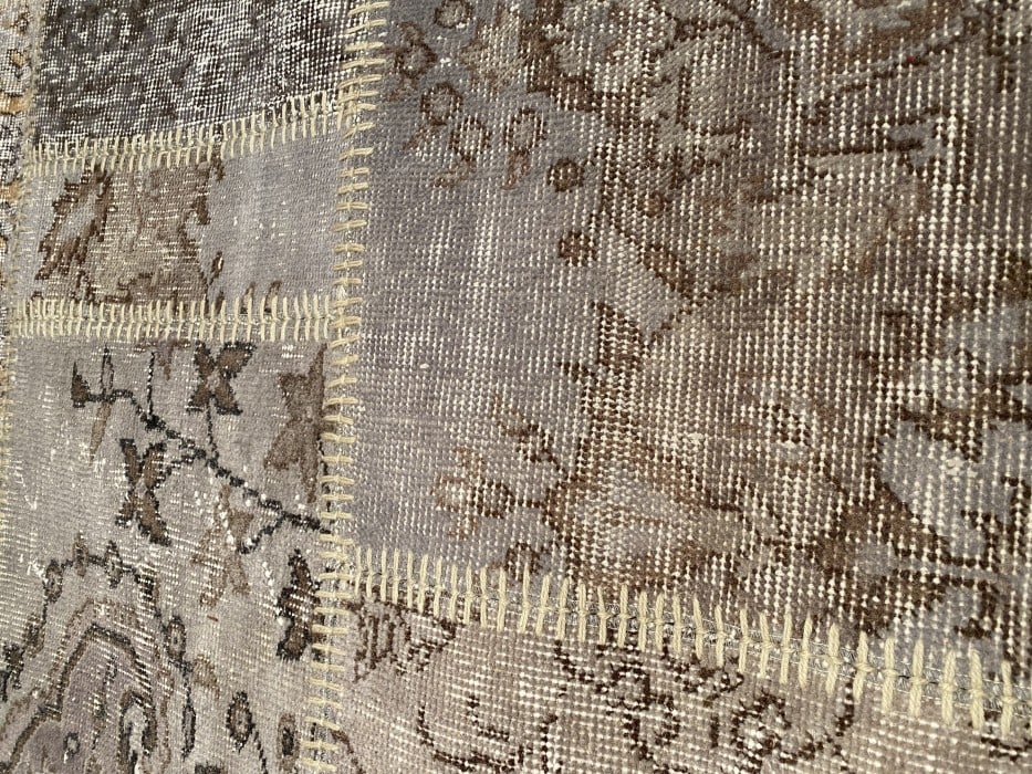 Gray Turkish Patchwork 8' X 10' - 4