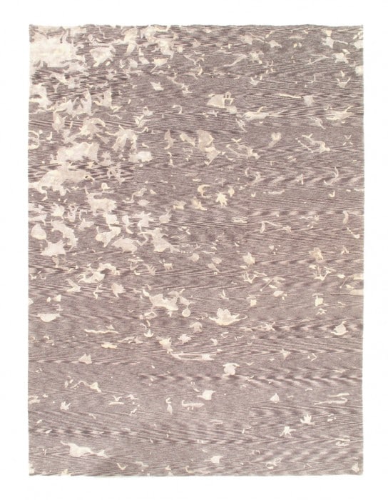 Gray Genuine Modern Nepal 8'6" X 11'6": Gray Genuine Modern Nepal 8'6" X 11'6" - New, Modern, Hand-Knotted, Wool & Bamboo Silk, 300 -D05132- 862.This item is part of our fine auction collection which includes many fine home accessories incl