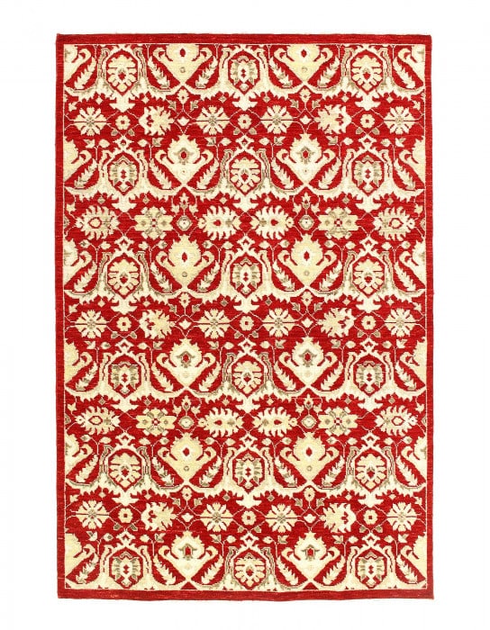 Red Modern 6' X 9': Red Modern 6' X 9' - New, Modern, Hand-Knotted, Lamb's Wool, 300 -D10001- 862.This item is part of our fine auction collection which includes many fine home accessories including antique rugs, vintage