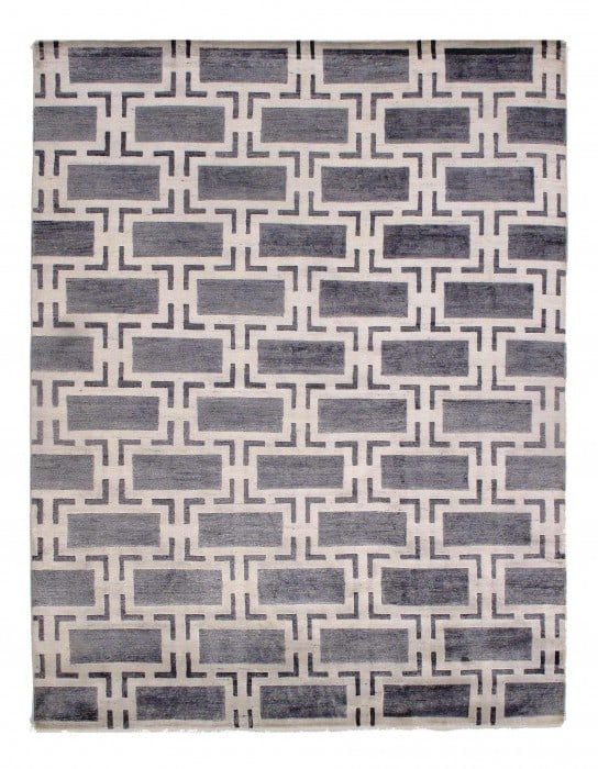 Gray Modern Bamboo silk Rug 8'x10': Gray Modern Bamboo silk Rug 8'x10' - New, Modern, Hand-Knotted, Bamboo Silk, 300 -D08833- 862.This item is part of our fine auction collection which includes many fine home accessories including antiq