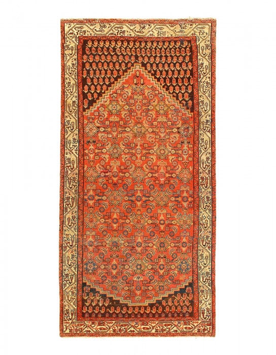 Persian Antique hand knotted Malayer 4'6"X 9'3": Persian Antique hand knotted Malayer 4'6"X 9'3" - CIRCA 1900, Malayer, Hand-Knotted, Lamb's Wool, 300 -D14554- 862.This item is part of our fine auction collection which includes many fine home access