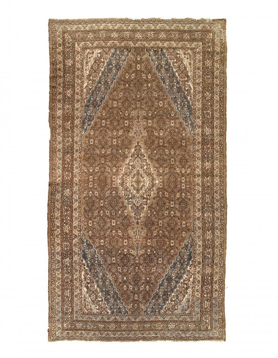 Rust Persian Antique Mahal 9'3"X16'4": Rust Persian Antique Mahal 9'3"X16'4" - circa 1920, Mahal, Hand-Knotted, Lamb's Wool, 300 -D14464- 862.This item is part of our fine auction collection which includes many fine home accessories includ