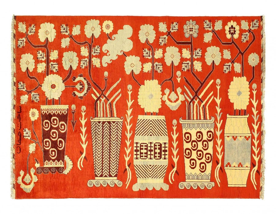 Fine Hand knotted Khotan design 5'9'' X 7'8'': Fine Hand knotted Khotan design 5'9'' X 7'8'' - New, Khotan, Hand-Knotted, Lamb's Wool, 300 -D14163- 862.This item is part of our fine auction collection which includes many fine home accessories incl
