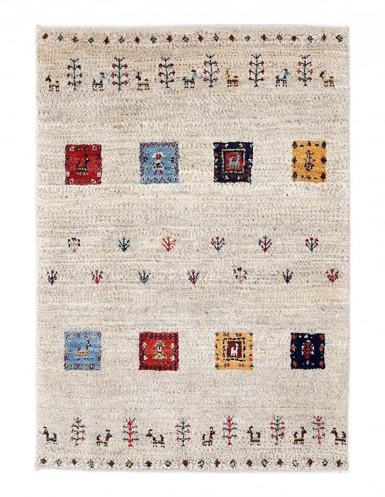 Persian hand knotted Gabbeh Loribaft 2'2"X 3'1": Persian hand knotted Gabbeh Loribaft 2'2"X 3'1" - New, Gabbeh, Hand-Knotted, Lamb's Wool, 300 -D13559- 862.This item is part of our fine auction collection which includes many fine home accessories in