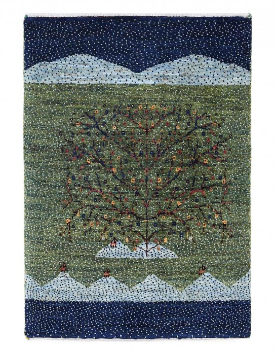 Fine Hand knotted Persain Gabbeh 1'11'' X 2'7'': Fine Hand knotted Persain Gabbeh 1'11'' X 2'7'' - New, Gabbeh, Hand-Knotted, Lamb's Wool, 300 -D13771- 862.This item is part of our fine auction collection which includes many fine home accessories in