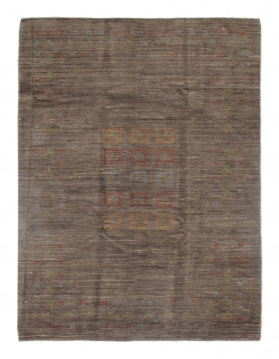 Brown Persian Gabbeh 6' x 8': Brown Persian Gabbeh 6' x 8' - New, Gabbeh, Hand-Knotted, Lamb's Wool, 300 -D09256- 862.This item is part of our fine auction collection which includes many fine home accessories including antique rug