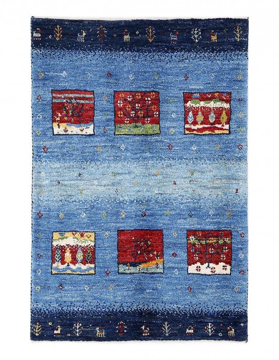 Persian hand knotted Gabbeh Loribaft 2'X 3': Persian hand knotted Gabbeh Loribaft 2'X 3' - NEW, Gabbeh, Hand-Knotted, Lamb's Wool, 300 -D13565- 862.This item is part of our fine auction collection which includes many fine home accessories includ