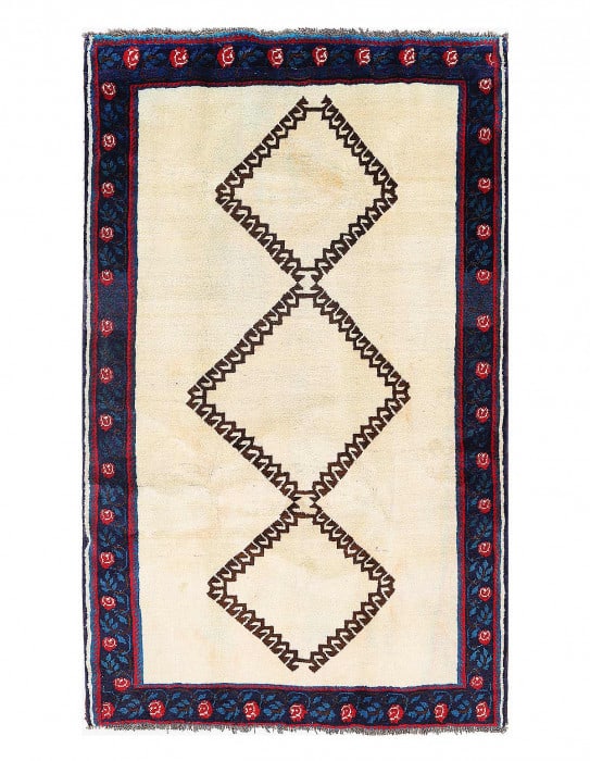Fine Hand knotted Persian Gabbeh 4'9"X 7'9" (1 of 3)