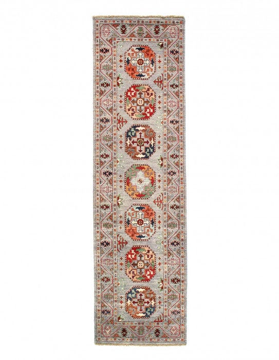 Fine Hand knotted Ersari runner 2'7'' X 9'3'': Fine Hand knotted Ersari runner 2'7'' X 9'3'' - New, Ersari, Hand-Knotted, Lamb's Wool, 300 -D14094- 862.This item is part of our fine auction collection which includes many fine home accessories incl