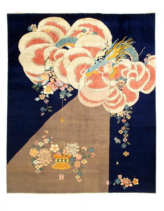 Fine Hand knotted Chinese Art Deco design 8'2'' X 9'11'': Fine Hand knotted Chinese Art Deco design 8'2'' X 9'11'' - New, Art Deco, Hand-Knotted, Lamb's Wool, 300 -D14156- 862.This item is part of our fine auction collection which includes many fine home acc