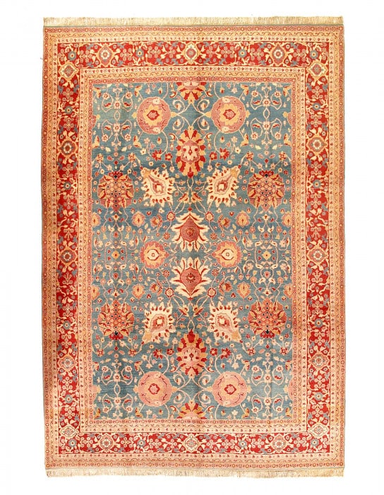 Fine Hand Knotted Augra Rug 12' X 14'9": Fine Hand Knotted Augra Rug 12' X 14'9" - NEW, Agra, Hand-Knotted, Lamb's Wool, 300 -D03114- 862.This item is part of our fine auction collection which includes many fine home accessories including an