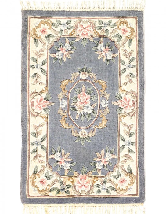 Fine Hand Knotted Chinese Abusson rug 2'X 3': Fine Hand Knotted Chinese Abusson rug 2'X 3' - NEW, Abussan, Hand-Knotted, Art Silk, 300 -51710- 862.This item is part of our fine auction collection which includes many fine home accessories includin