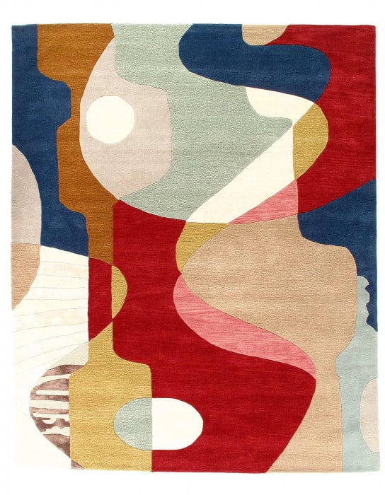 Fine Hand Tufted Abstract rug 7'9"X 9'9": Fine Hand Tufted Abstract rug 7'9"X 9'9" - NEW, Abstract, Hand-Tufted, Lamb's Wool, 300 -D12623 , D12646 , D12647- 862.This item is part of our fine auction collection which includes many fine home ac