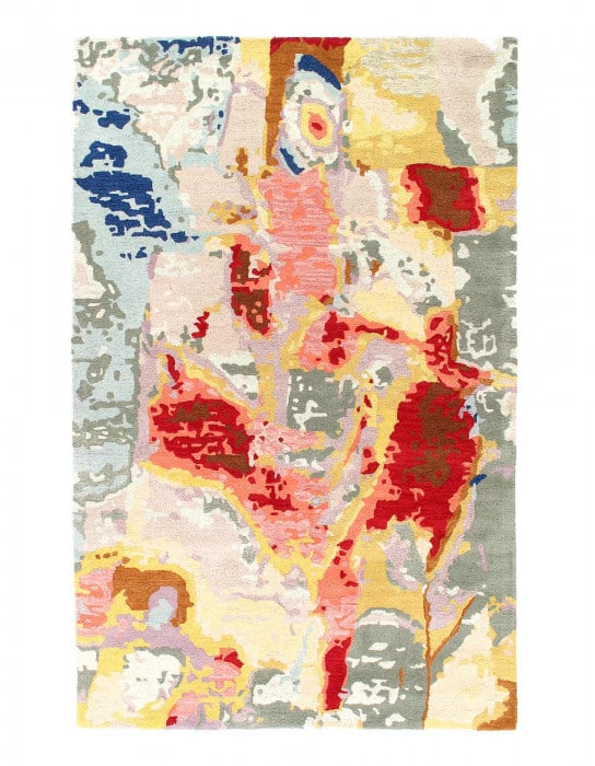 Fine Hand Tufted Abstract rug 5' X 8': Fine Hand Tufted Abstract rug 5' X 8' - New, Abstract, Hand-Tufted, Lamb's Wool, 300 -D12636- 862.This item is part of our fine auction collection which includes many fine home accessories including a