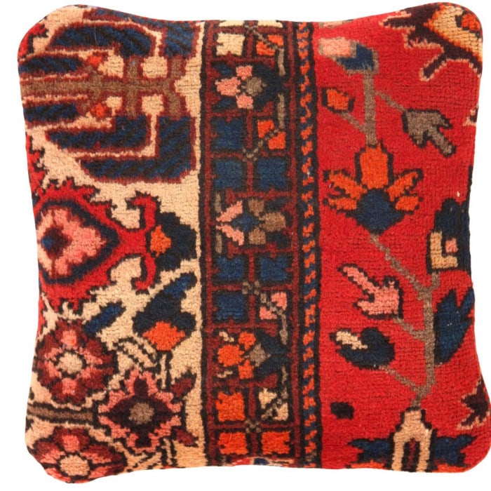 Pasargad Vintage Hand Knotted bakhtiari Rug Pillow 20'': Pasargad Vintage Hand Knotted bakhtiari Rug Pillow 20'' - N/A, Bakhtiari, Hand-Woven, Lamb's Wool, 300 -K 185 A- 862.This item is part of our fine auction collection which includes many fine home acce