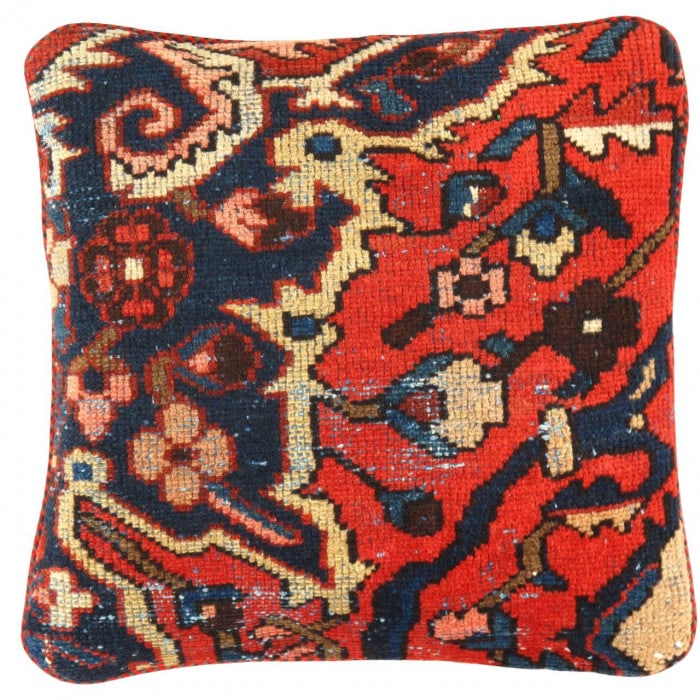 Pasargad Vintage Hand Knotted Farahan Rug Pillow 20": Pasargad Vintage Hand Knotted Farahan Rug Pillow 20" - N/A, Farahan, Hand-Woven, Lamb's Wool, 300 -K 257- 862.This item is part of our fine auction collection which includes many fine home accessories
