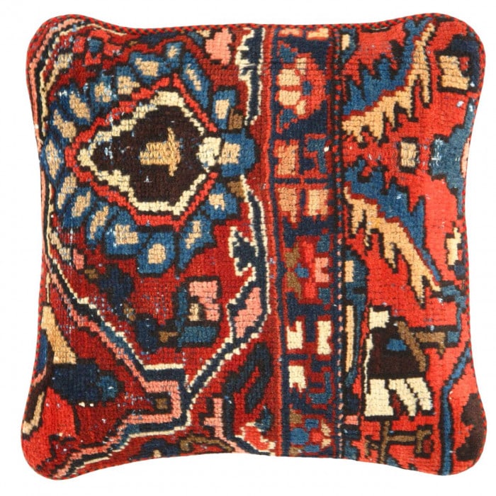 Pasargad Vintage Hand Knotted Farahan Rug Pillow 20": Pasargad Vintage Hand Knotted Farahan Rug Pillow 20" - N/A, Farahan, Hand-Woven, Lamb's Wool, 300 -K 249- 862.This item is part of our fine auction collection which includes many fine home accessories