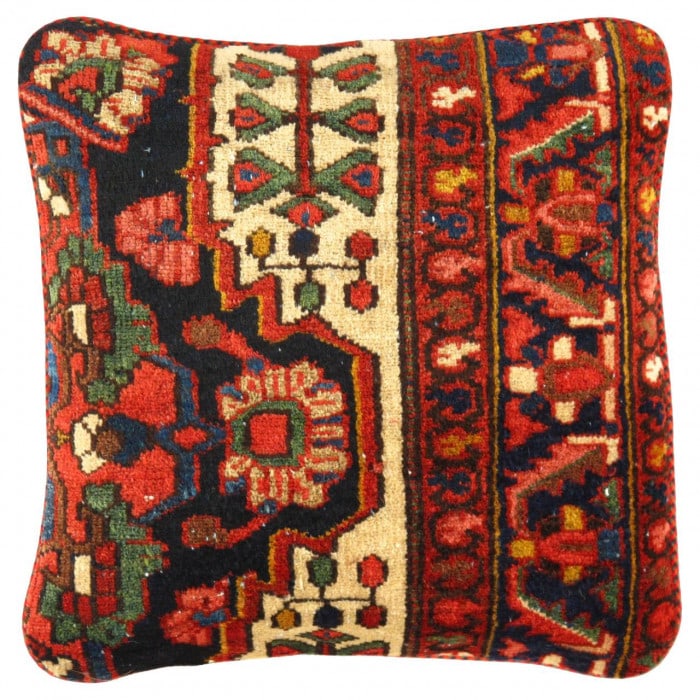 Pasargad Vintage Hand Knotted Farahan Rug Pillow 20": Pasargad Vintage Hand Knotted Farahan Rug Pillow 20" - N/A, Farahan, Hand-Woven, Lamb's Wool, 300 -K 239- 862.This item is part of our fine auction collection which includes many fine home accessories