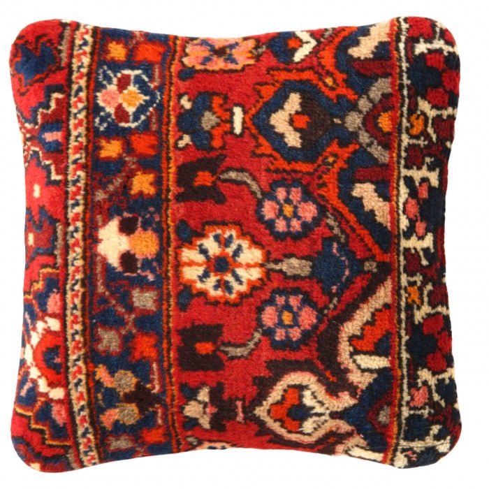 Pasargad Vintage Hand Knotted Farahan Rug Pillow 20": Pasargad Vintage Hand Knotted Farahan Rug Pillow 20" - N/A, Farahan, Hand-Woven, Lamb's Wool, 300 -K 234- 862.This item is part of our fine auction collection which includes many fine home accessories