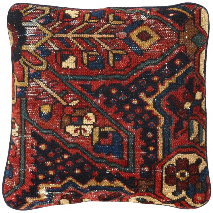 Pasargad Vintage Hand Knotted Farahan Rug Pillow 20": Pasargad Vintage Hand Knotted Farahan Rug Pillow 20" - N/A, Farahan, Hand-Woven, Lamb's Wool, 300 -K 196 B- 862.This item is part of our fine auction collection which includes many fine home accessori