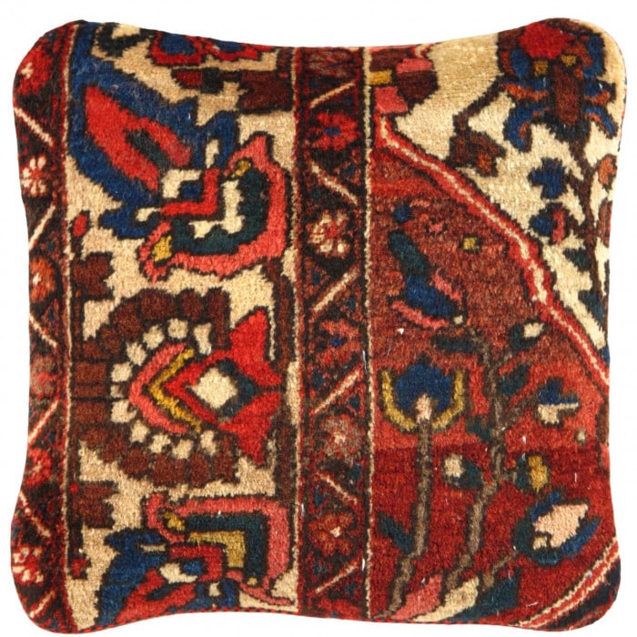 Pasargad Vintage Hand Knotted Farahan Rug Pillow 20": Pasargad Vintage Hand Knotted Farahan Rug Pillow 20" - N/A, Farahan, Hand-Woven, Lamb's Wool, 300 -K 188 B- 862.This item is part of our fine auction collection which includes many fine home accessori