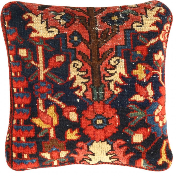 Pasargad Vintage Hand Knotted Farahan Rug Pillow 20": Pasargad Vintage Hand Knotted Farahan Rug Pillow 20" - N/A, Farahan, Hand-Woven, Lamb's Wool, 300 -K 185 B- 862.This item is part of our fine auction collection which includes many fine home accessori