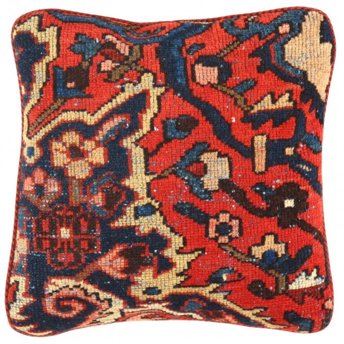 Pasargad Vintage Hand Knotted Farahan Rug Pillow 20": Pasargad Vintage Hand Knotted Farahan Rug Pillow 20" - N/A, Farahan, Hand-Woven, Lamb's Wool, 300 -K 178 C- 862.This item is part of our fine auction collection which includes many fine home accessori