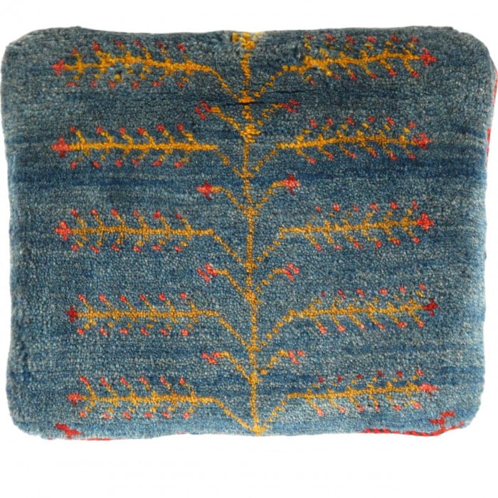 Fine Hand knotted Gabbeh pillow 14"X 16": Fine Hand knotted Gabbeh pillow 14"X 16" - N/A, Gabbeh, Hand-Woven, Lamb's Wool, 300 -PG 393- 862.This item is part of our fine auction collection which includes many fine home accessories including a