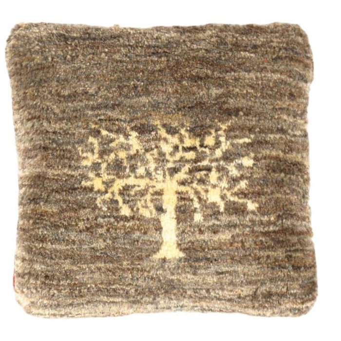 Fine Hand knotted Persian Gabbeh pillow 15'' X 16'': Fine Hand knotted Persian Gabbeh pillow 15'' X 16'' - New, Gabbeh, Handmade , Lamb's Wool, 300 -PG 143- 862.This item is part of our fine auction collection which includes many fine home accessories i