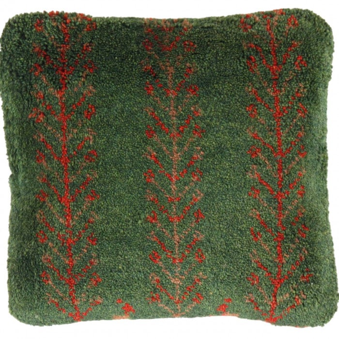 Fine Hand knotted Gabbeh pillow 16"X 16": Fine Hand knotted Gabbeh pillow 16"X 16" - NEW, Gabbeh, Hand-Knotted, Lamb's Wool, 300 -PG 341- 862.This item is part of our fine auction collection which includes many fine home accessories including