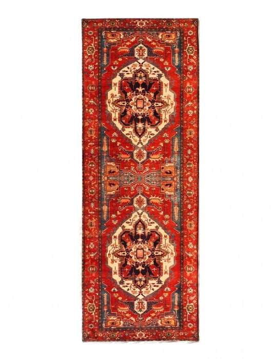 Vintage Heriz design Velvet table cloth 1'7'' X 4'5'': Vintage Heriz design Velvet table cloth 1'7'' X 4'5'' - , Heriz, N/A, Velvet Silk, 300 -D11701- 862.This item is part of our fine auction collection which includes many fine home accessories including