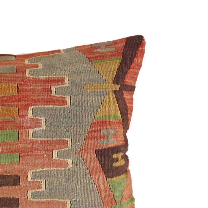 Vintage Turkish Pasargad Hand Knotted Pillow 16”W X 16”D X 3”H: Vintage Turkish Pasargad Hand Knotted Pillow - Vintage, Turkish, Hand-made, Lamb's Wool, 300 -TP 58- 862.This item is part of our fine auction collection which includes many fine home accessories incl