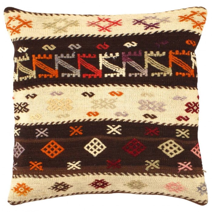 Vintage Turkish Pasargad Hand Knotted kilim Pillow 24'': Vintage Turkish Pasargad Hand Knotted kilim Pillow 24'' - New, Turkish, Hand-made, Flat Weave, 300 -K 185- 862.This item is part of our fine auction collection which includes many fine home accessorie