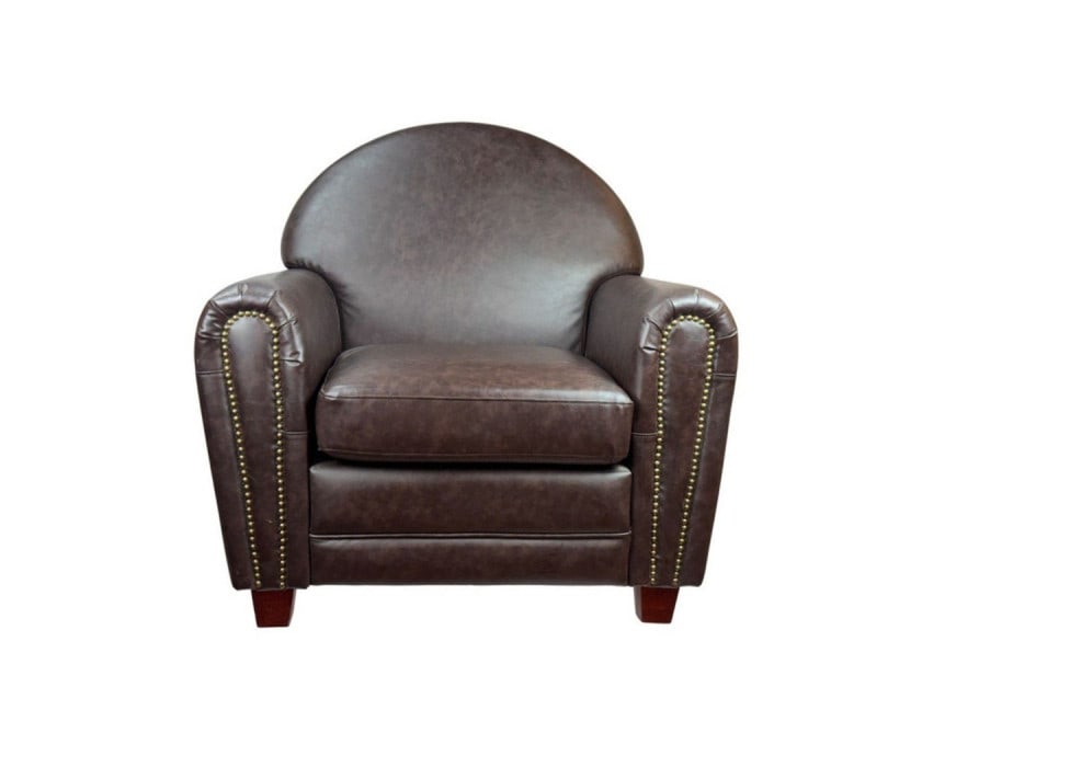 Pasargad French club chairs: Pasargad French club chairs - New, French, N/A, PU-Leather, 300 -PF0023- 862.This item is part of our fine auction collection which includes many fine home accessories including antique rugs, vintage