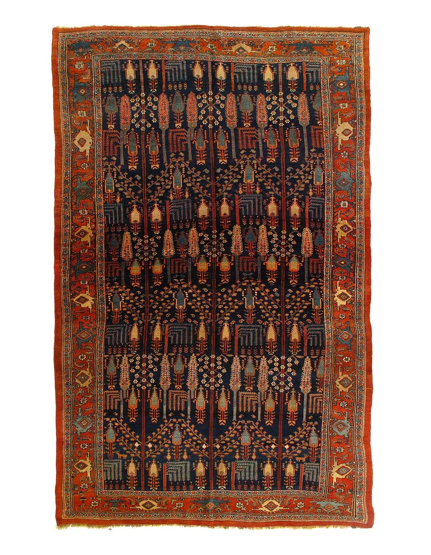 Antique Persian Bidjar Rug 6'9'' X 11'8'' (1 of 3)