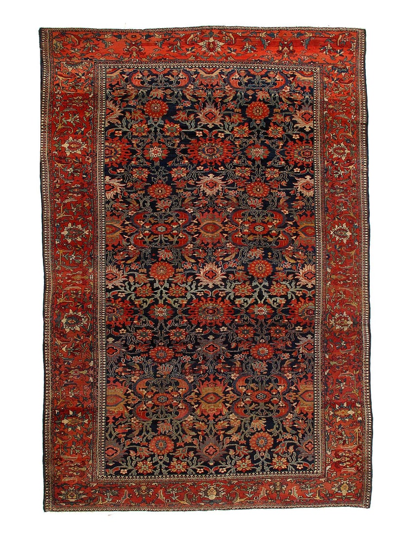 Blue Antique Persian Farahan Rug 6'9'' X 10'3'' (1 of 3)