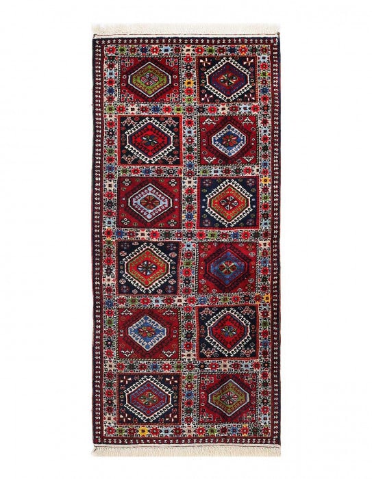 Fine Hand knotted Persian Yalameh 2'2'' x 5': Fine Hand knotted Persian Yalameh 2'2'' x 5' - New, Yalameh, Hand-Knotted, Lamb's Wool, 300 -D13489- 862.This item is part of our fine auction collection which includes many fine home accessories incl