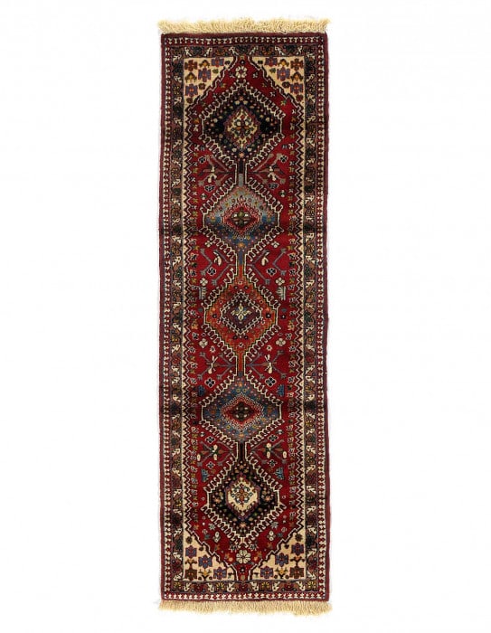 Fine Hand Hand Knotted Persian Yalameh runner 2'X 6'5" (1 of 3)