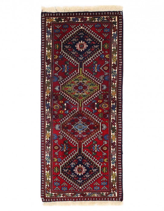 Fine Hand knotted Persian Yalameh runner 2'X4'11" (1 of 3)