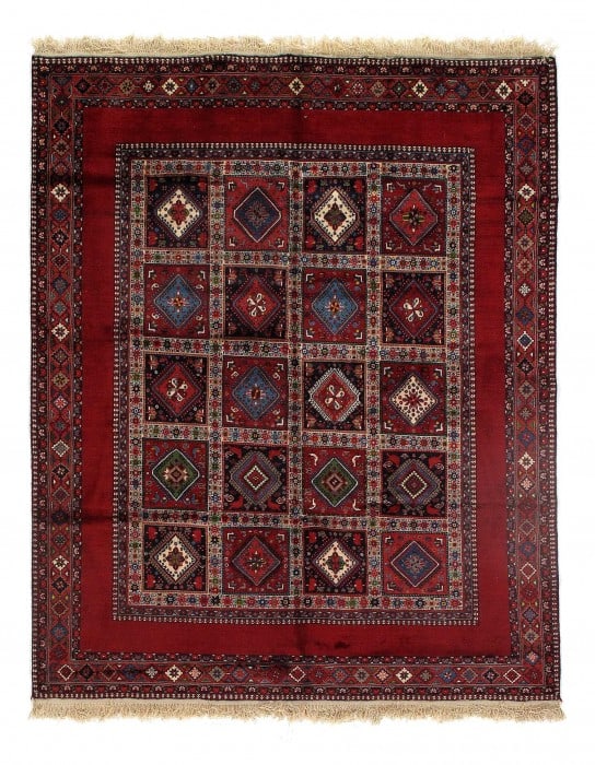 Red Persian Hand Knotted yalameh 6'9'' X 8' (1 of 3)